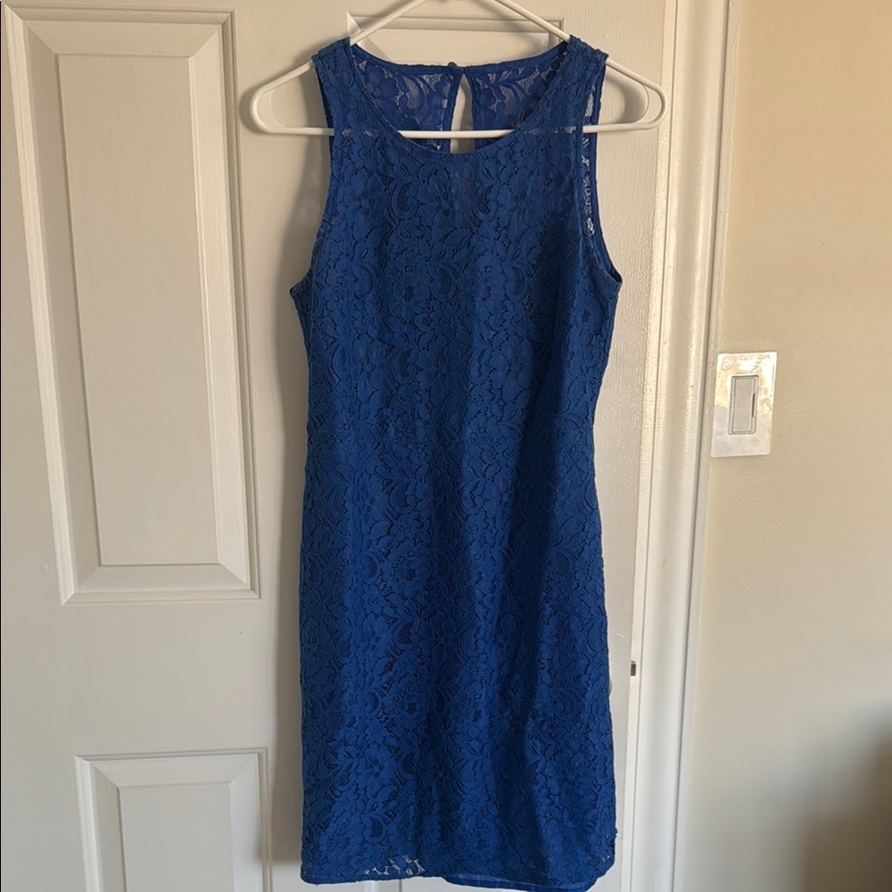 Jcrew Blue Lace Dress